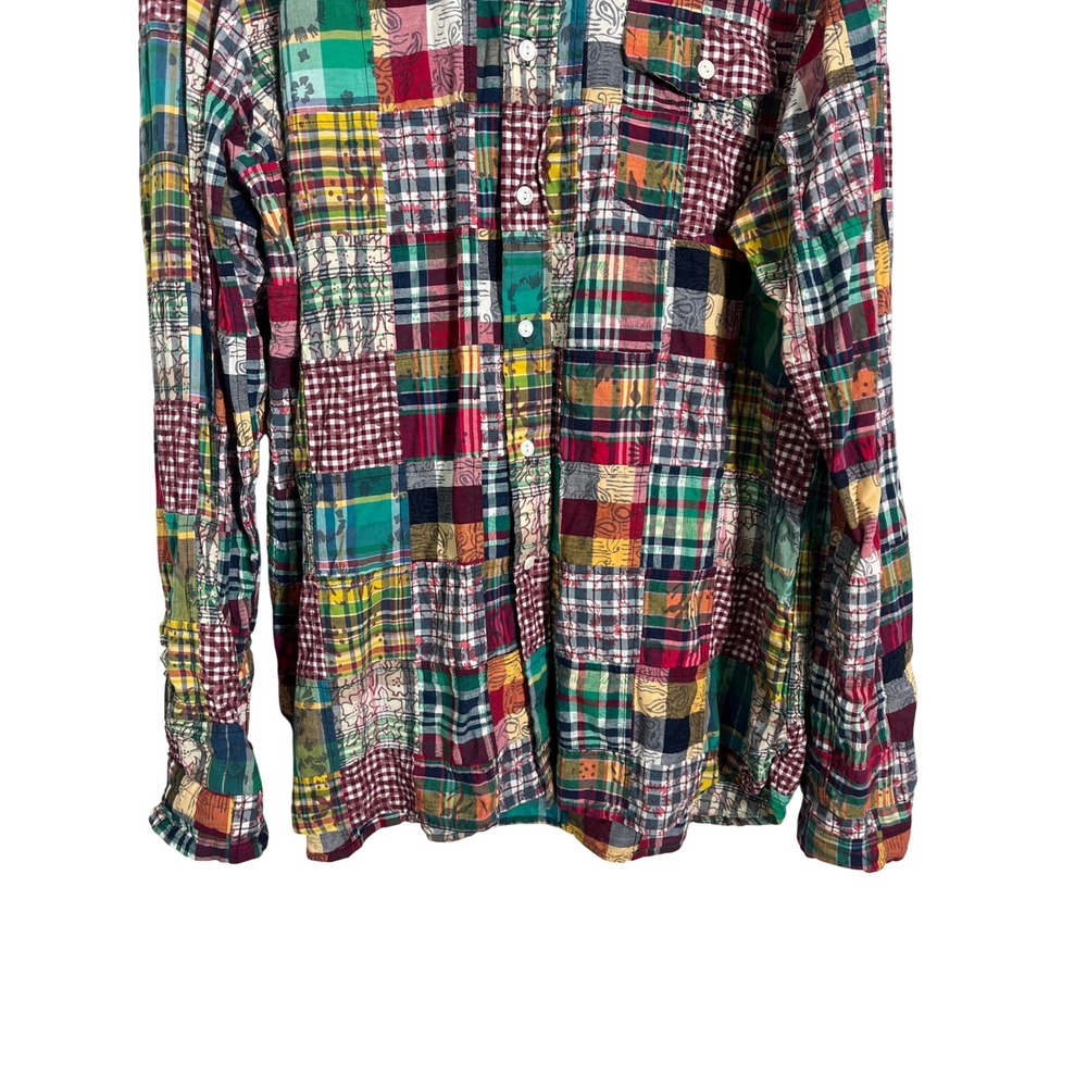 RALPH LAUREN Patchwork Madras Multicolor‎ Button Down Shirt - Picture 5 of 8